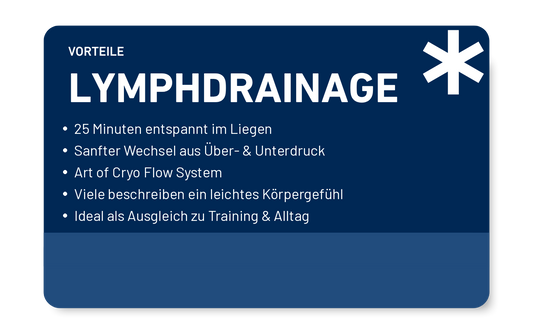Lymphdrainage im freezeclub Balingen: 25 Minuten im Liegen im Art of Cryo Flow System