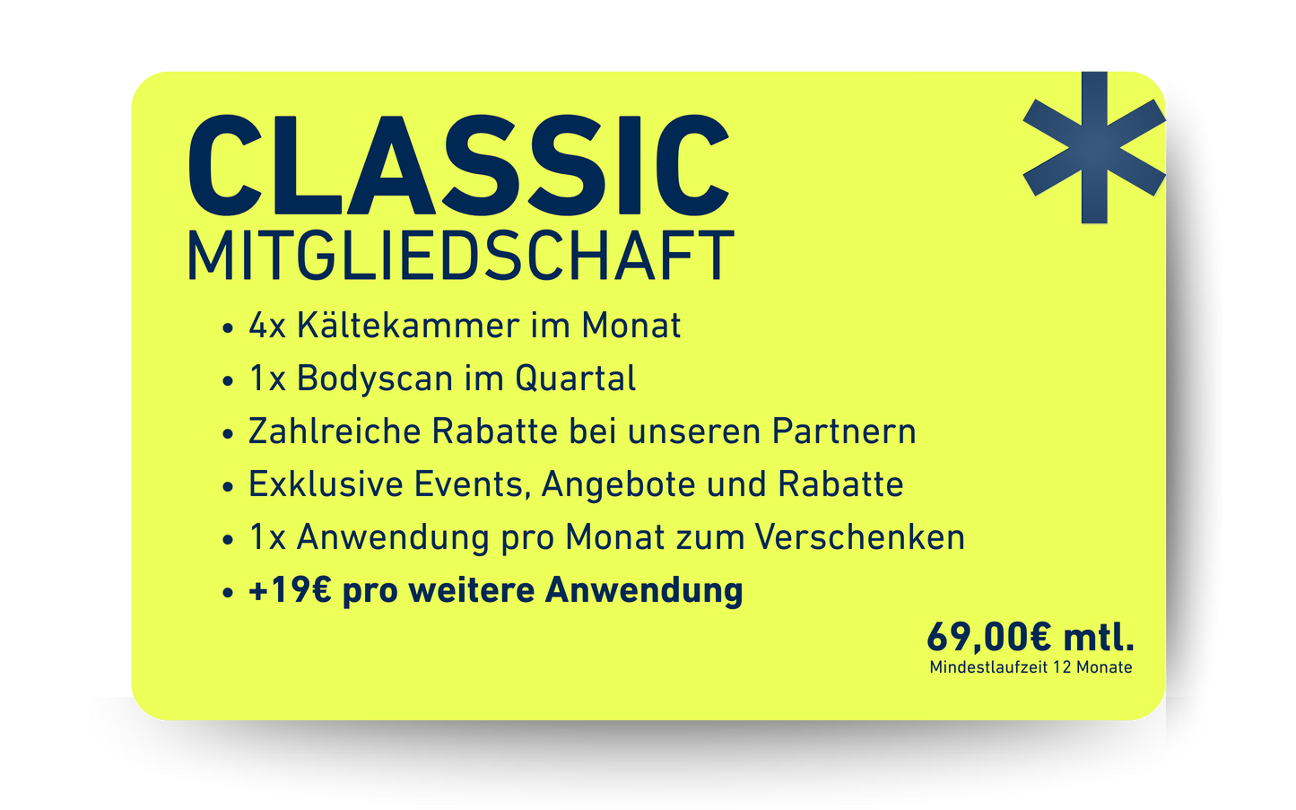 freezeclub Mitgliedschaften
