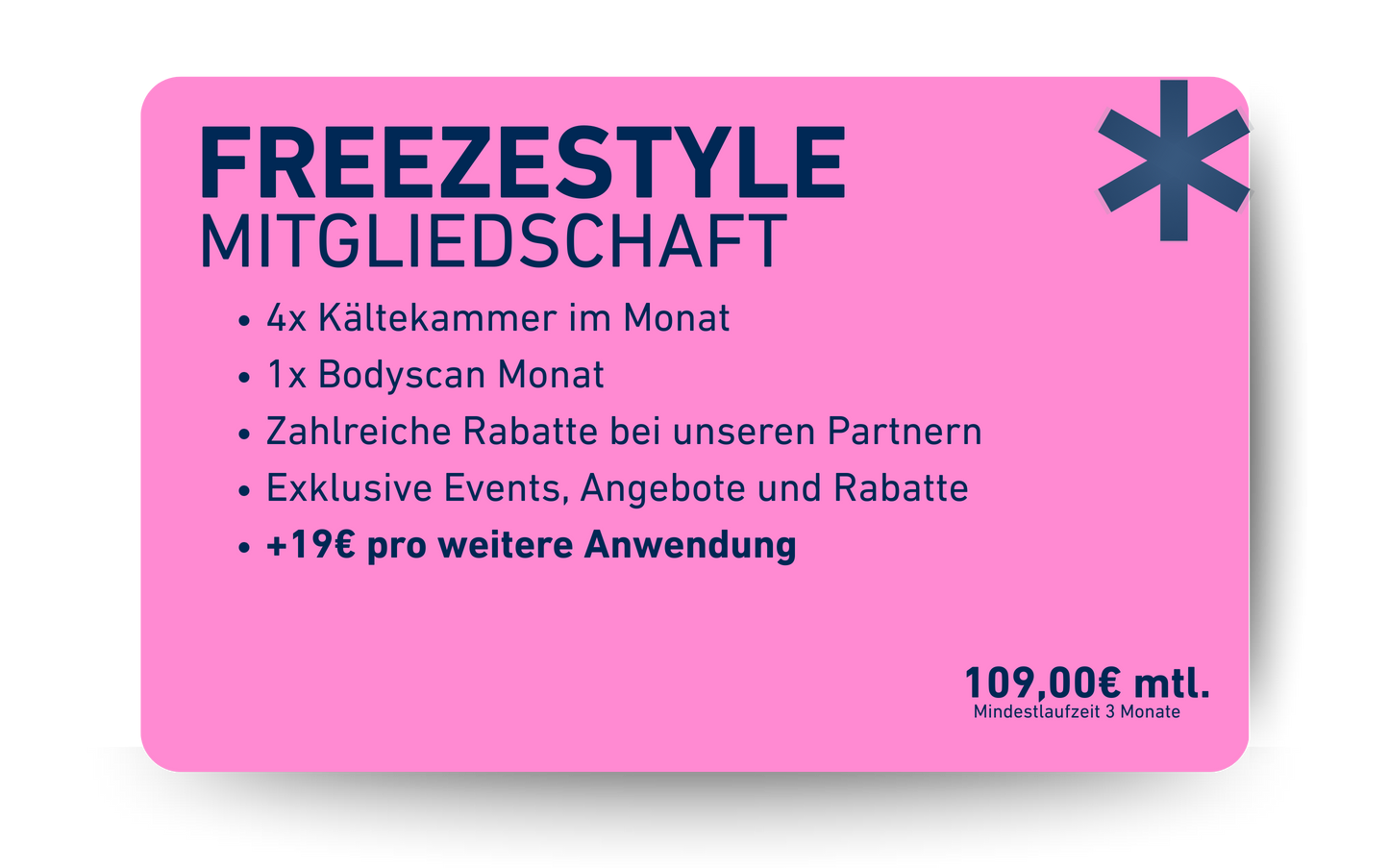 freezeclub Mitgliedschaften