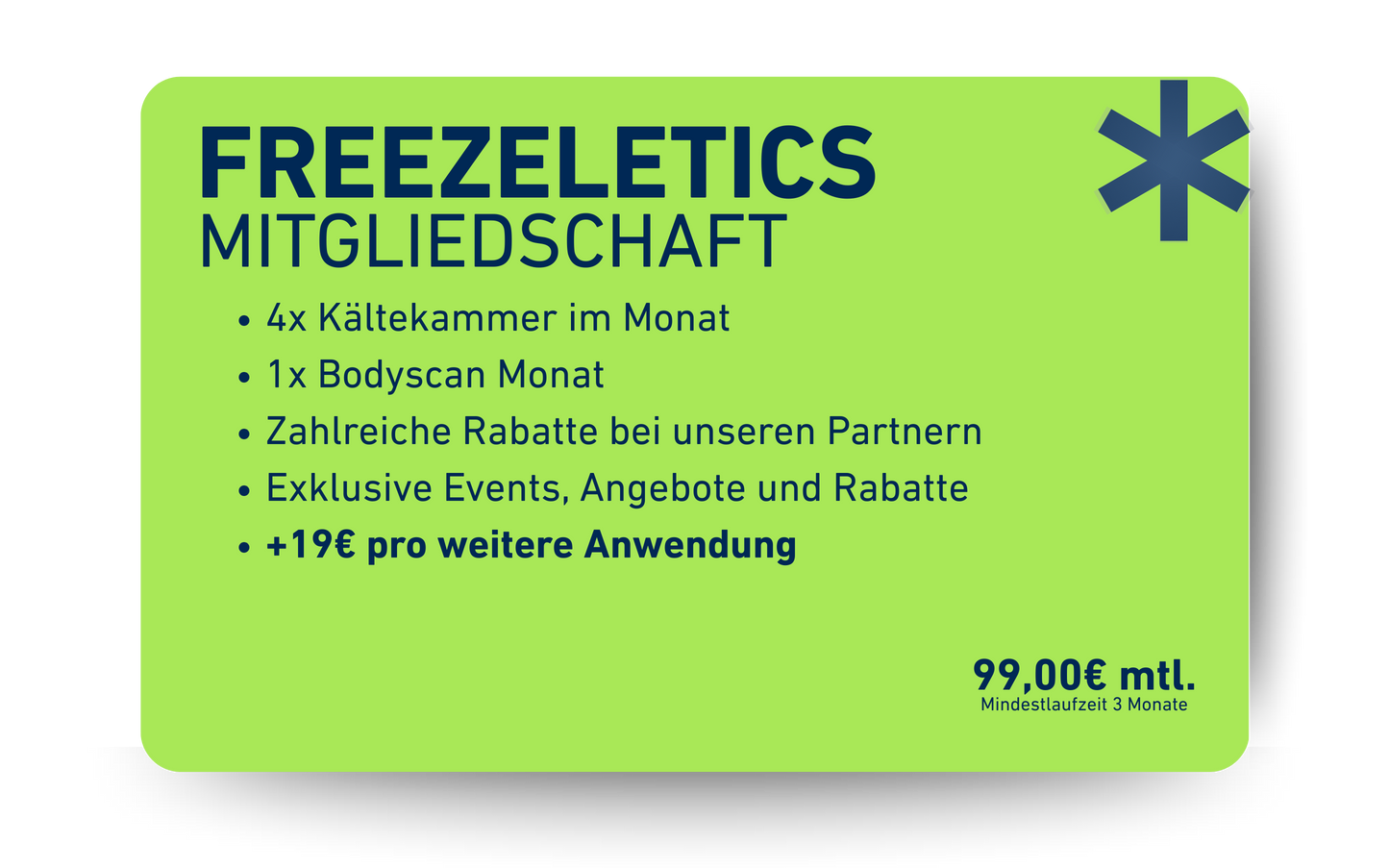 freezeclub Mitgliedschaften