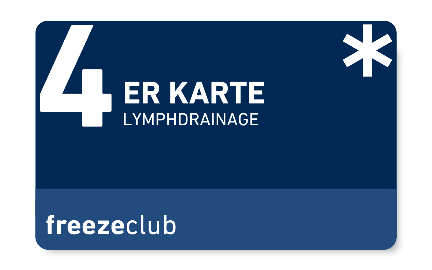 Lymphdrainage 4er Karte