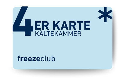 Kryotherapie | Kältekammer 4er Karte
