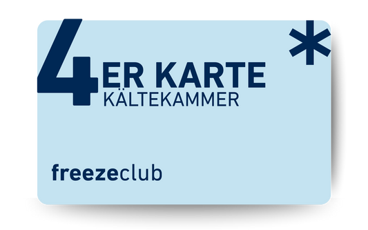 Kryotherapie | Kältekammer 4er Karte