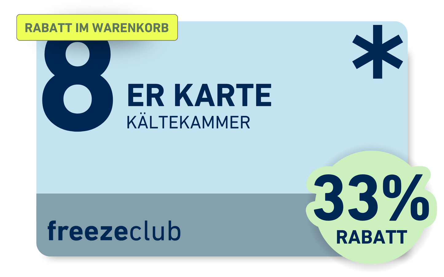 Aktion I Kryotherapie | Kältekammer 8er Karte