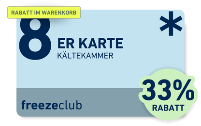 Aktion I Kryotherapie | Kältekammer 8er Karte