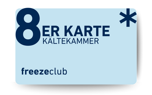 Kryotherapie | Kältekammer 8er Karte