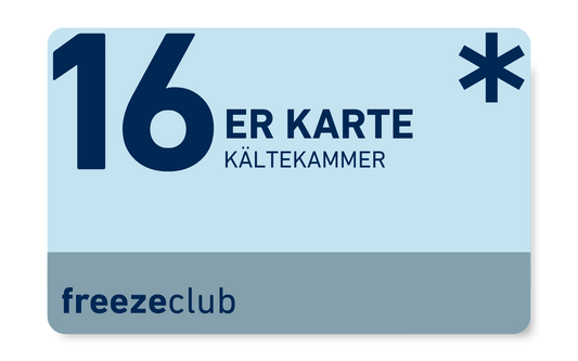 Kryotherapie | Kältekammer 16er Karte