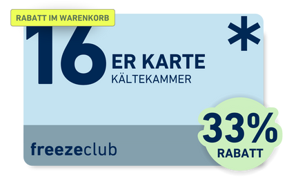 Aktion I Kryotherapie | Kältekammer 16er Karte
