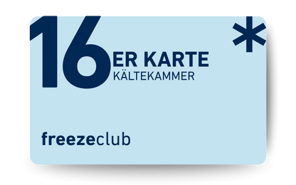 Kryotherapie | Kältekammer 16er Karte