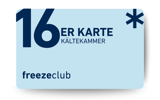Kryotherapie | Kältekammer 16er Karte