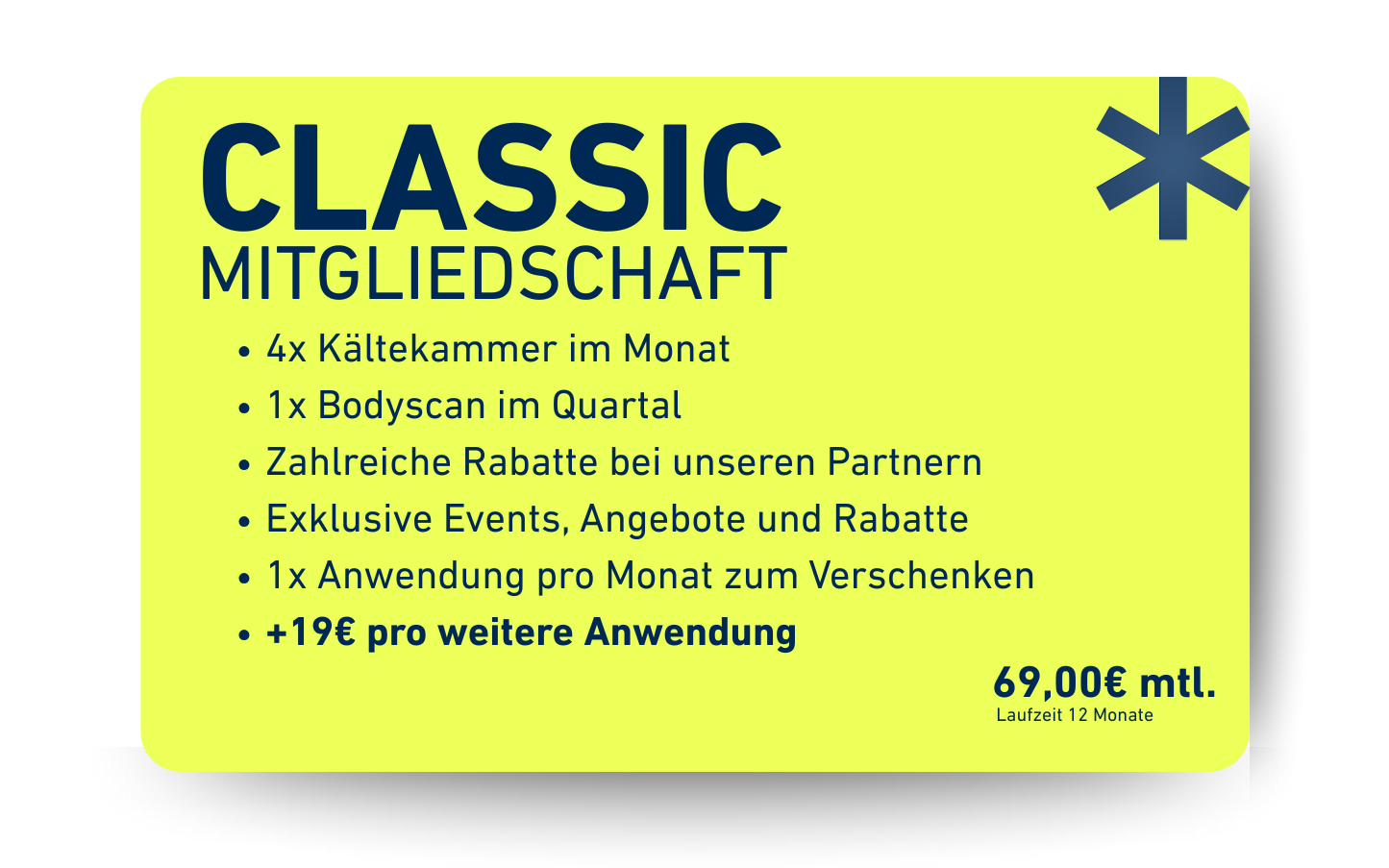 freezeclub Mitgliedschaften