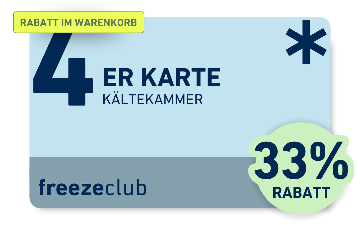 Aktion I Kryotherapie | Kältekammer 4er Karte