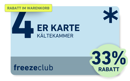 Aktion I Kryotherapie | Kältekammer 4er Karte