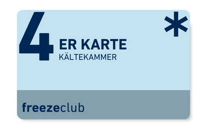 Kryotherapie | Kältekammer 4er Karte