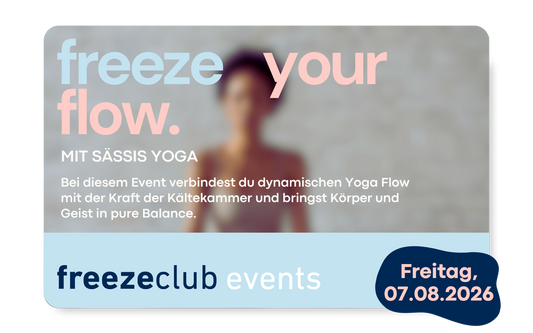 Aktion: freezeclub X Sässis Yoga
