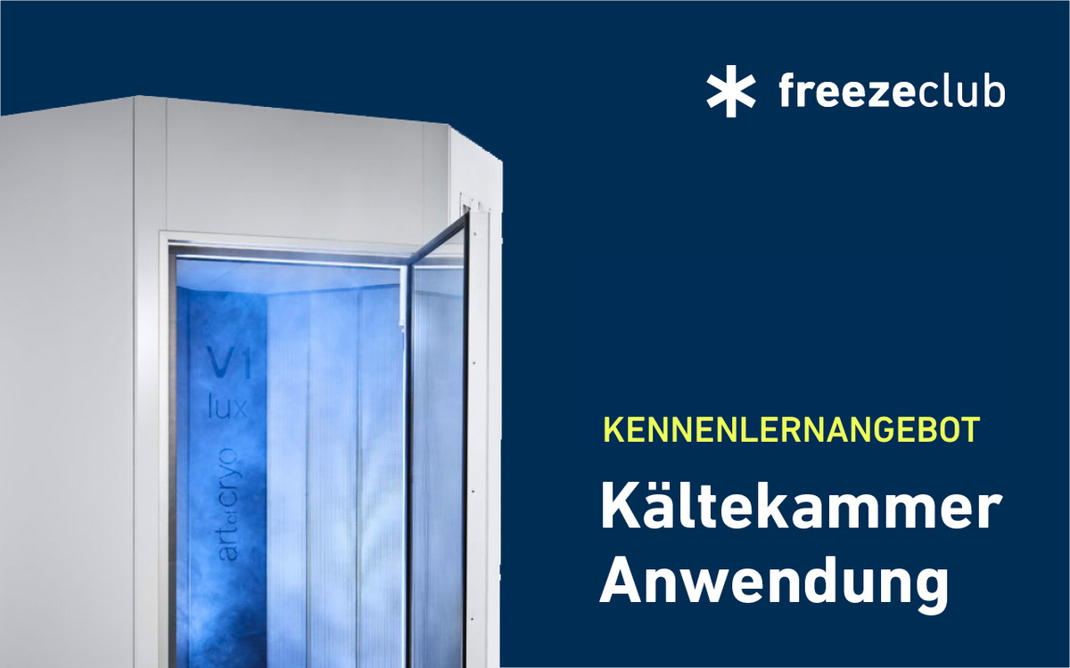Kennenlern-Angebot Kältekammer: 3 Anwendungen zum Preis von einer