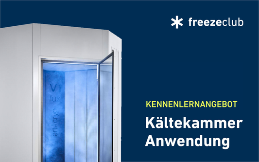 Kennenlern-Angebot Kältekammer: 3 Anwendungen zum Preis von einer