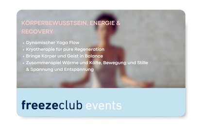Aktion: freezeclub X Sässis Yoga